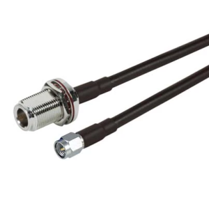 Cable, SMA Male to N-Female Bulkhead, Pigtail 2Ft